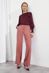 Roseby Blouse Berry Silk Satin Roseby Blouse Berry Silk Satin