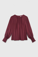 Roseby Blouse Berry Silk Satin Roseby Blouse Berry Silk Satin