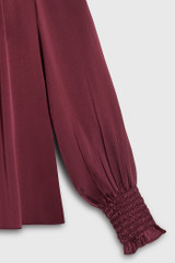 Roseby Blouse Berry Silk Satin Roseby Blouse Berry Silk Satin