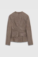 Belleville Top Grey Stretch Wool Cashmere