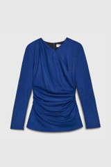 Etienne Top Cobalt Blue Wool Jersey