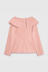 Keystone Top Blush Pink Sculpt Stretch Crepe