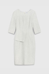 Eaton Dress Winter White Signature Tweed-1