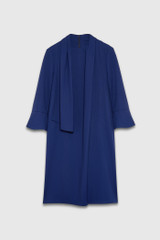 Blakeney Dress Indigo Blue Stretch Wool Crepe