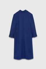 Blakeney Dress Indigo Blue Stretch Wool Crepe