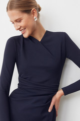 Belgravia Dress Navy 4-Way Stretch Twill