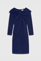 Averill Dress Indigo Stretch Crepe Averill Dress Indigo Stretch Crepe