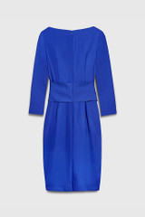 Selborne Dress Cobalt Blue Stretch Wool Crepe