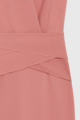 Amberley Dress Rose Pink Sculpt Stretch Crepe
