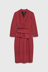 Arlington Dress Red Wool Jersey