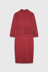 Arlington Dress Red Wool Jersey