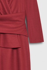 Arlington Dress Red Wool Jersey