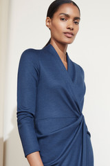 Greenwich Dress Indigo Wool Jersey