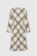 Highfield Dress Ivory And Black Check Premium Wool