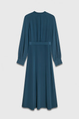 Montclair Dress Storm Blue Silk