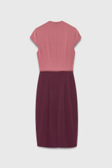 Clever Crepe Montpellier Dress Storm Pink And Plum
