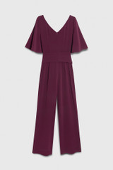 Clever Crepe Colinton Jumpsuit Plum