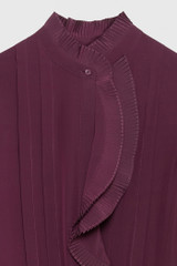 Symons Dress Plum Silk