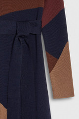Hespers Knitted Dress Multicolour Intarsia Merino