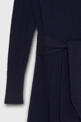 Allerton Knitted Dress Navy Merino