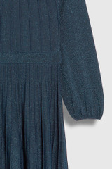 Lumia Knitted Dress Metallic Blue