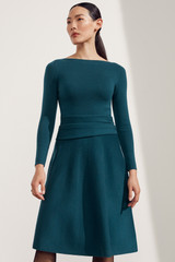 Camelot Knitted Dress Marine Blue Merino