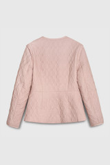 Selsey Quilted Jacket Blush Pink Cotton
