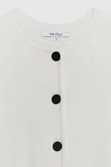 Drayton Peplum Knitted Jacket Ivory