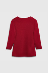 Esher Sweater Garnet Red Merino