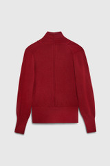 Howell Wrap Sweater Deep Red Cashmere