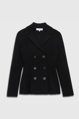 Formosa Knitted Jacket Black Merino 2