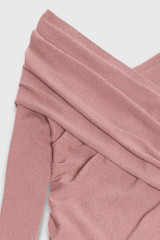 Riva Wrap Sweater Blush Pink Cashmere