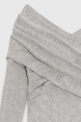 Riva Wrap Sweater Grey Cashmere