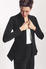 Ellerton Structured Knitted Jacket Black