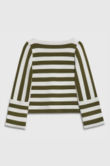 Lisson Sweater Khaki And Ivory