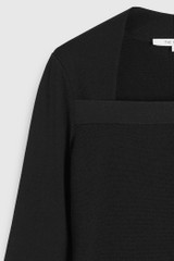 Carlisle Top Black Sculpt Knit