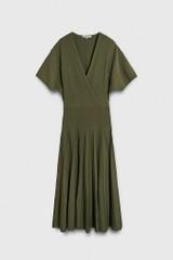 Langold Knitted Dress Olive Green