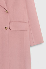 Evora Coat Blush Pink Double-Faced Wool Cashmere