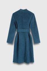 Forli Coat Storm Blue Double-Faced Wool Cashmere