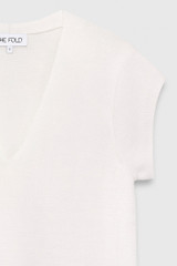 Lorne Knitted Top Ivory Merino