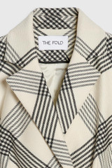 Collingham Jacket Ivory And Black Check Premium Wool