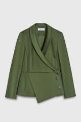 Belmont Jacket Khaki Green Stretch Cotton