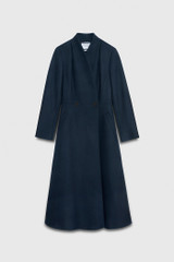 Finchley Coat Indigo Herringbone Wool