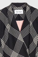Cambridge Coat Black And Ivory Check Premium Wool Cambridge Coat Black And Ivory Check Premium Wool