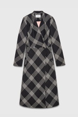 Cambridge Coat Black And Ivory Check Premium Wool Cambridge Coat Black And Ivory Check Premium Wool