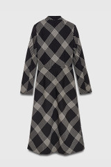 Cambridge Coat Black And Ivory Check Premium Wool Cambridge Coat Black And Ivory Check Premium Wool