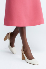 Adelfia 85 Heel Ivory Leather Adelfia 85 Heel Ivory Leather