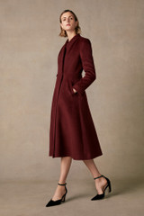 Finchley Coat Burgundy Premium Wool
