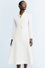 Finchley Coat Ivory Stretch Crepe Finchley Coat Ivory Stretch Crepe