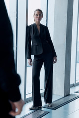 Adelaide Wide-Leg Trousers Plum Sculpt Stretch Crepe Adelaide Wide-Leg Trousers Plum Sculpt Stretch Crepe